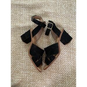 Ugg Sandra Nubuck Leather Women's Sandals black velvet 10